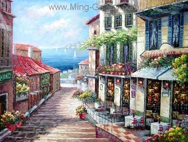 Mediterranean painting on canvas MED0054