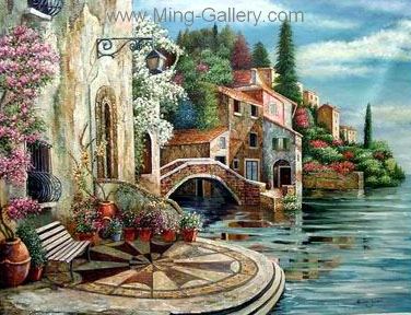 Mediterranean painting on canvas MED0059