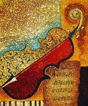 Music painting on canvas MUC0013