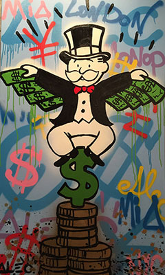 Alec Monopoly replica painting Mono2