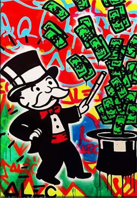 Alec Monopoly replica painting Mono27