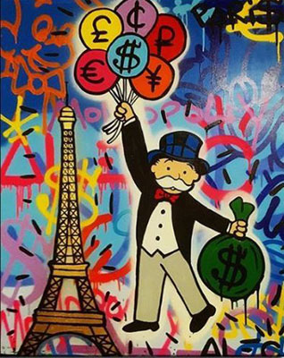 Alec Monopoly replica painting Mono29