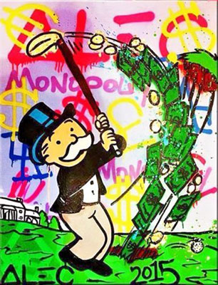 Alec Monopoly replica painting Mono31