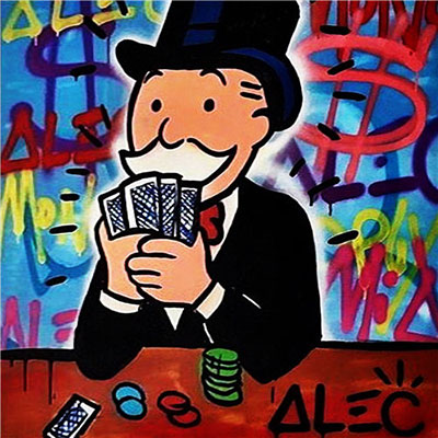 Alec Monopoly replica painting Mono37