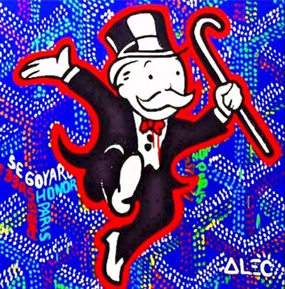 Alec Monopoly replica painting Mono39