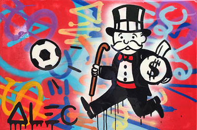 Alec Monopoly replica painting Mono5