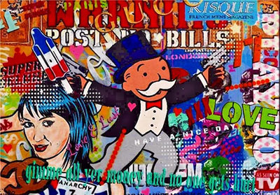 Alec Monopoly replica painting Mono52