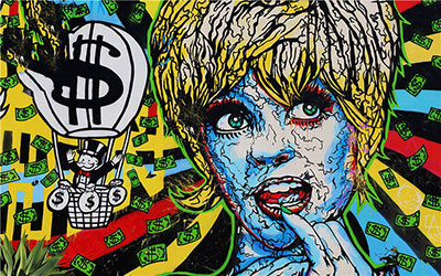 Alec Monopoly replica painting Mono53