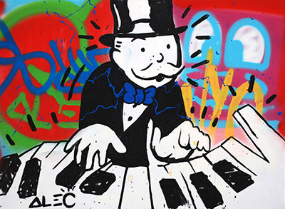 Alec Monopoly replica painting Mono7