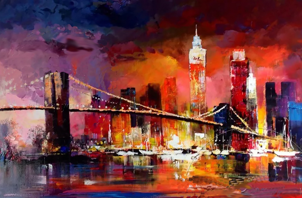 New York painting on canvas NYC0007