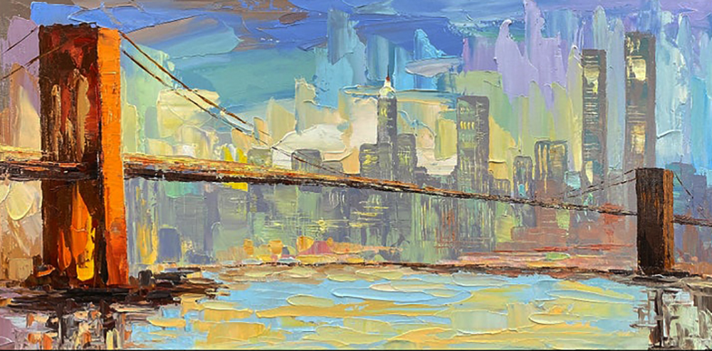 New York painting on canvas NYC0010
