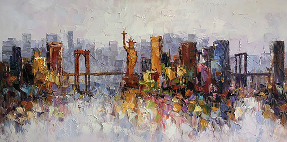 New York painting on canvas NYC0012