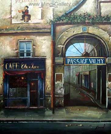 Old French Shopfront painting on canvas OSF0008