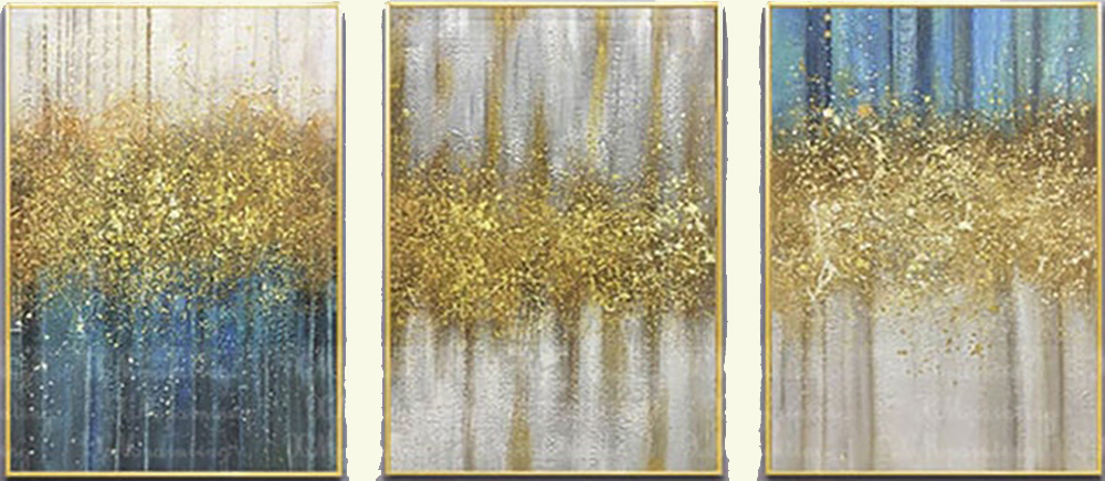 Group Painting Sets Abstract 3 Panel painting on canvas PAA0013