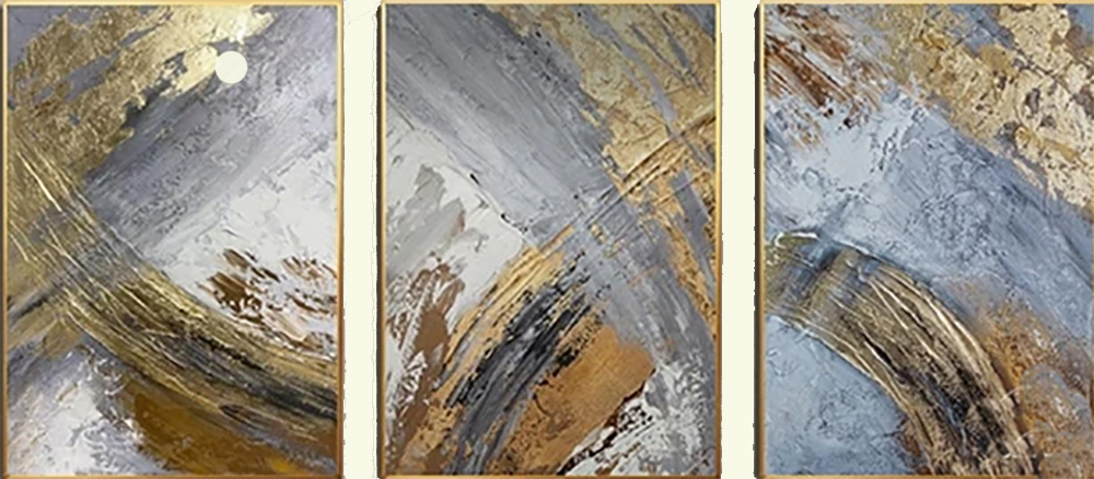 Group Painting Sets Abstract 3 Panel painting on canvas PAA0015