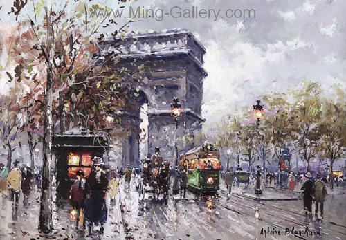 Paris painting on canvas PAR0002