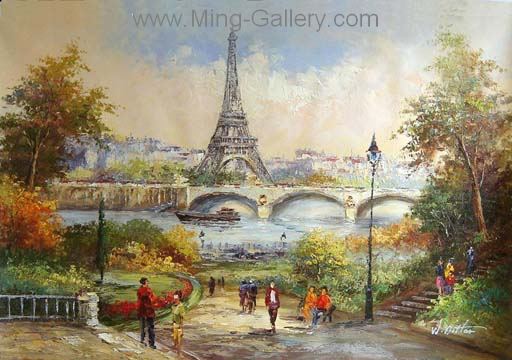 Paris painting on canvas PAR0004