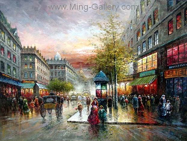 Paris painting on canvas PAR0008