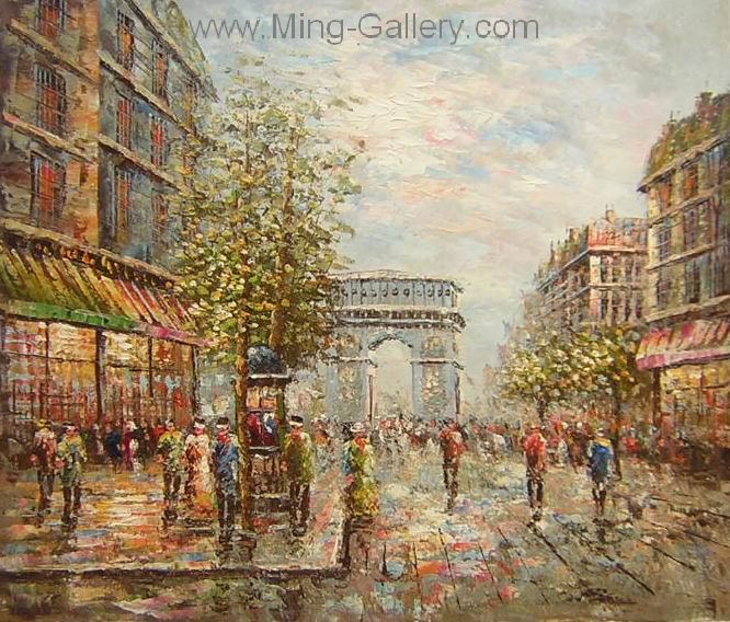 Paris painting on canvas PAR0020