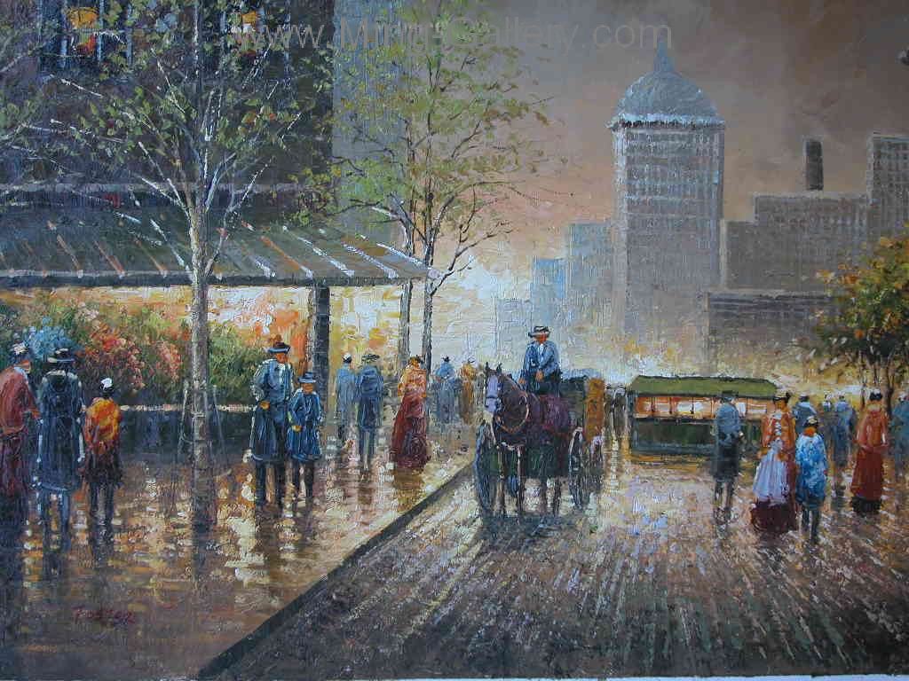 Paris painting on canvas PAR0022