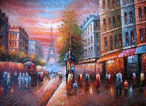 Paris painting on canvas PAR0025