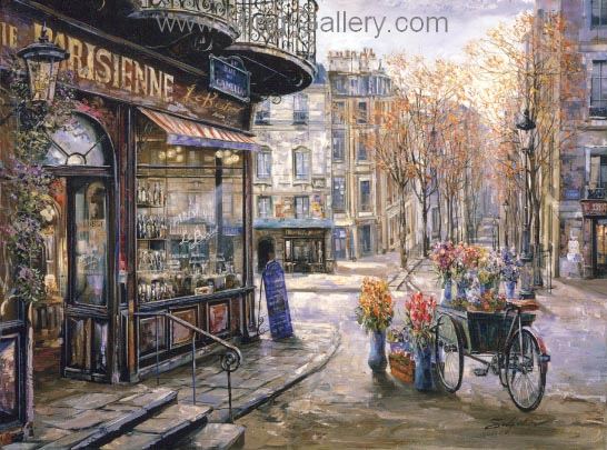 Paris painting on canvas PAR0026