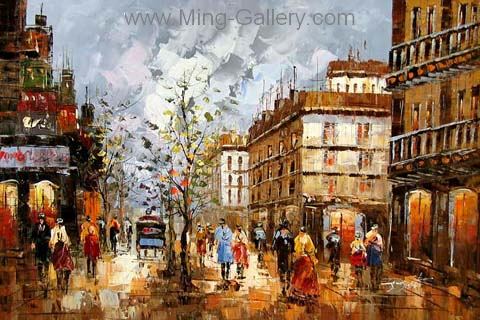 Paris painting on canvas PAR0029