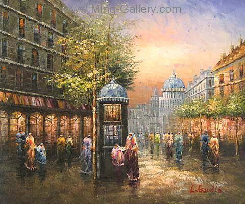 Paris painting on canvas PAR0030