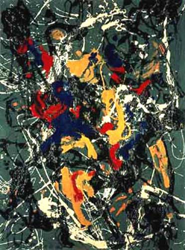 Jackson Pollock replica painting POL0004