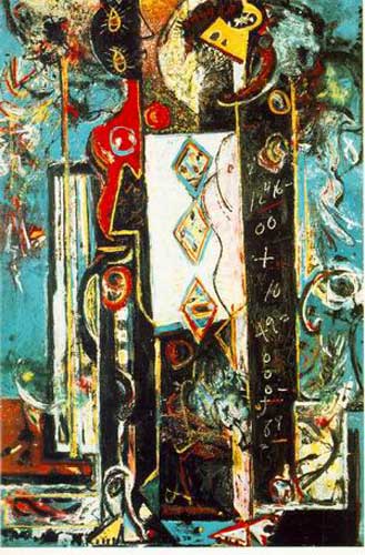 Jackson Pollock replica painting POL0013