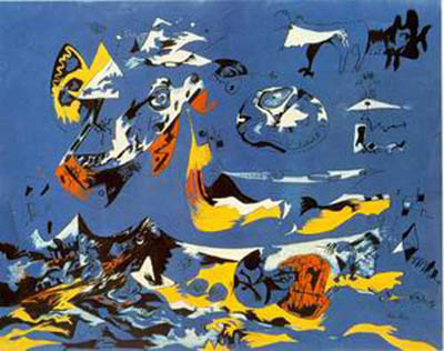 Jackson Pollock replica painting POL0014