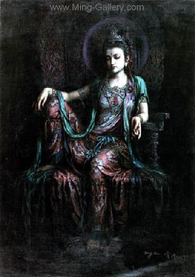 Chinese Magic Ladies painting on canvas PRA0010