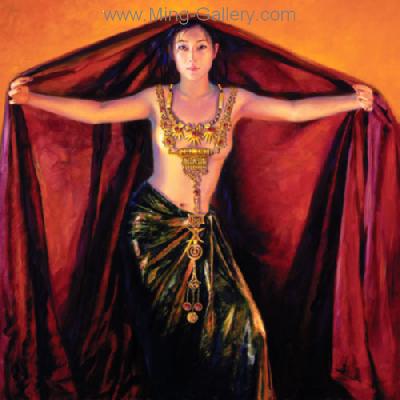 Chinese Magic Ladies painting on canvas PRA0022