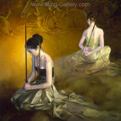Chinese Magic Ladies painting on canvas PRA0031