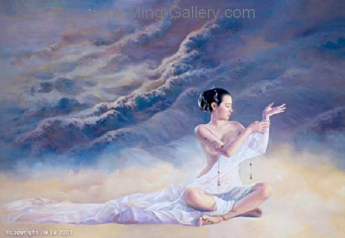 Chinese Magic Ladies painting on canvas PRA0042