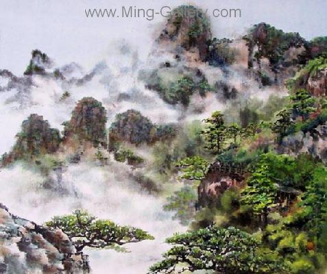 Chinese Landscape painting on canvas PRL0001