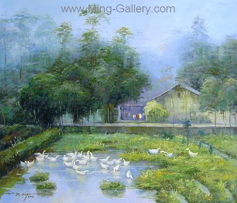 Chinese Landscape painting on canvas PRL0006