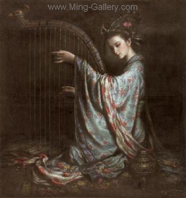 Chinese Music Ladies painting on canvas PRM0010