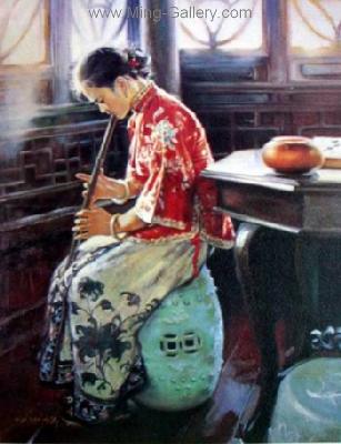 Chinese Music Ladies painting on canvas PRM0012