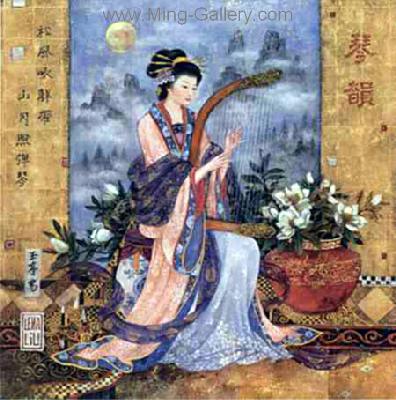 Chinese Music Ladies painting on canvas PRM0028