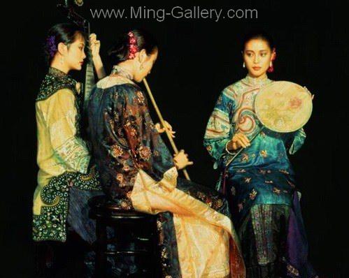 Chinese Music Ladies painting on canvas PRM0033