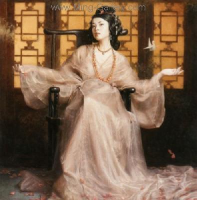 PRT0041 - OilonCanvas Painting of Oriental Lady for Sale
