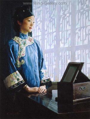 Traditional Chinese Ladies painting on canvas PRT0091