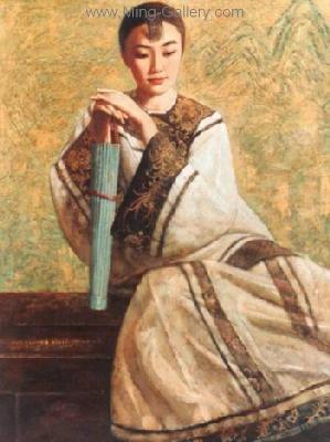 PRT0122 - OilonCanvas Painting of Oriental Lady for Sale