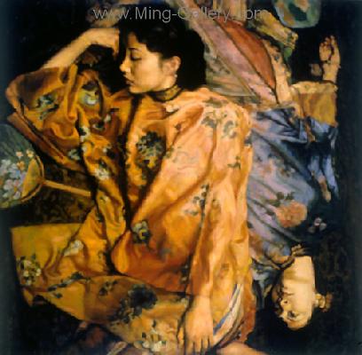 PRT0162 - OilonCanvas Painting of Oriental Lady for Sale
