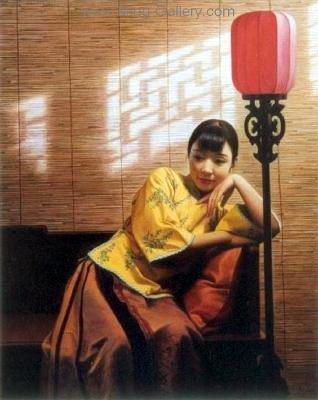 Traditional Chinese Ladies painting on canvas PRT0211