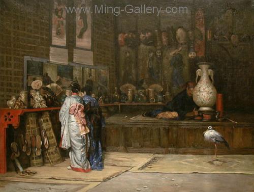 PRT0234 - OilonCanvas Painting of Oriental Lady for Sale