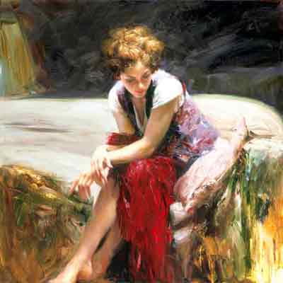 Pino Daeni replica painting Pino30