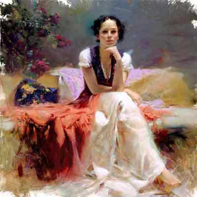 Pino Daeni replica painting Pino32