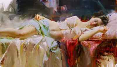 Pino Daeni replica painting Pino38